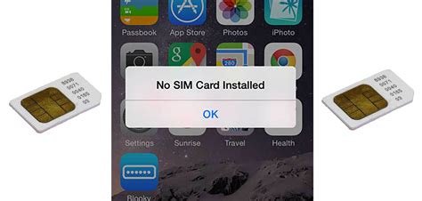 no sim card on iPhone